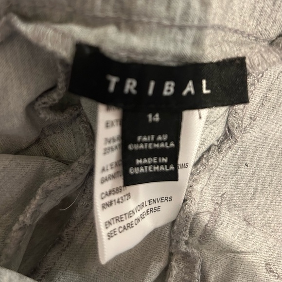 Tribal pull on ankle pants size 14 - Picture 2 of 3